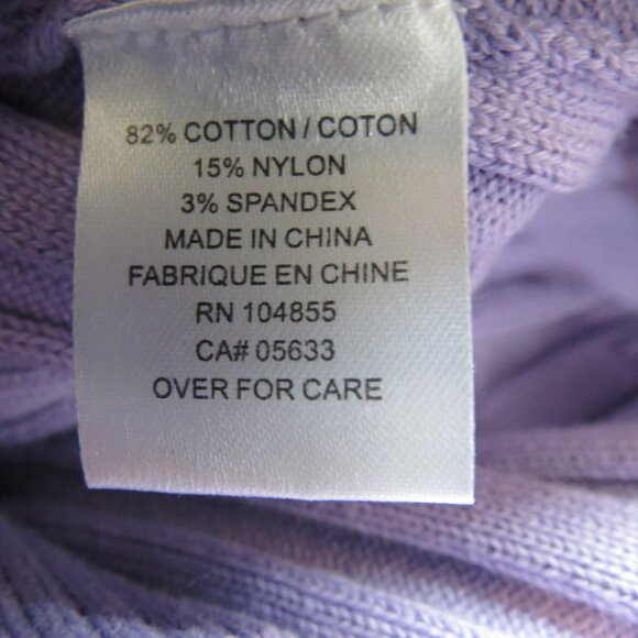600 West Orchid Ribbed Knit Turtleneck Sweater Medium - Picture 8 of 9